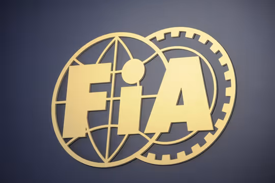 FIA Logo on a wall